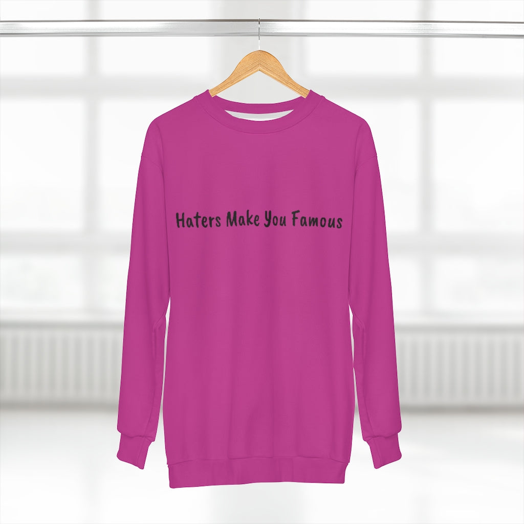 HATERS MAKE (PINK) AOP Unisex Sweatshirt