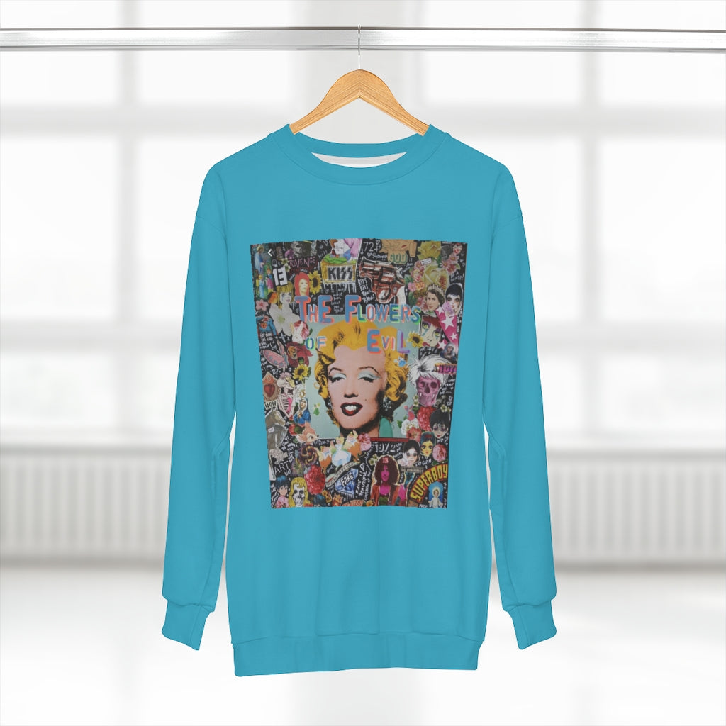 GOLDEN AGE THROWBACK (BLUE)  ..  AOP Unisex Sweatshirt