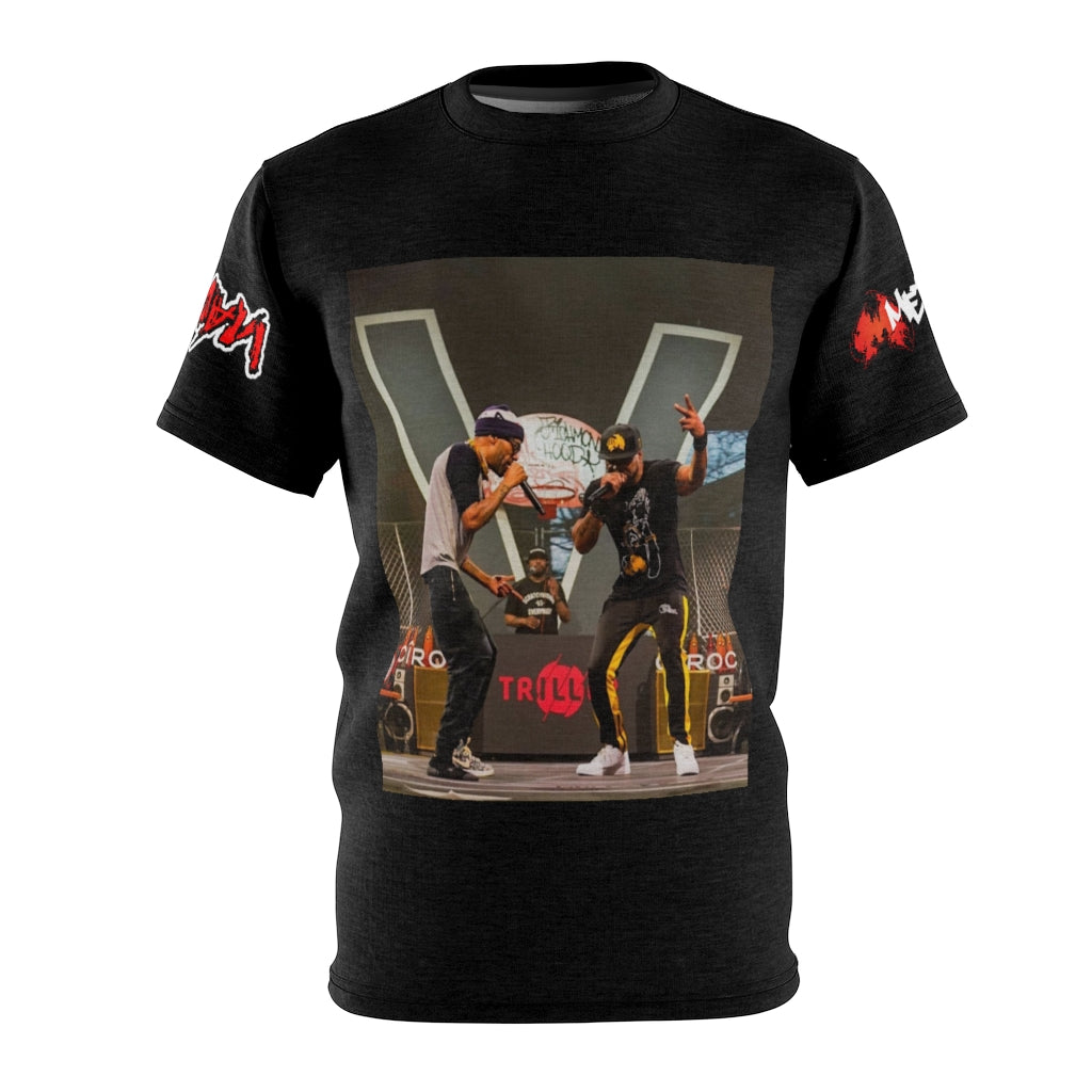 Red & Mef Concert Tee  ( BLACK ) ..  All Over Tee