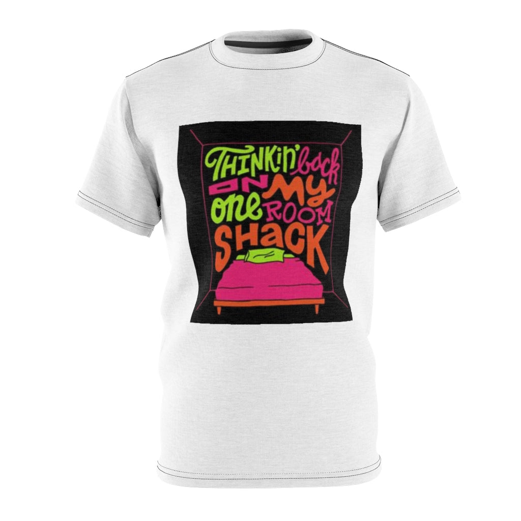 ONE ROOM SHACK .. (WHITE) ..  All Over Tee