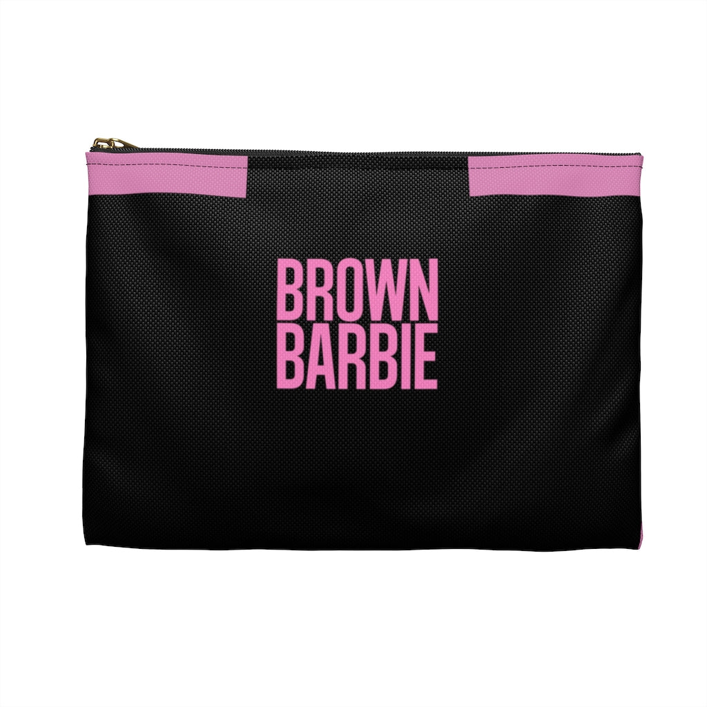 BROWN BARBIE black/pink  Accessory Pouch