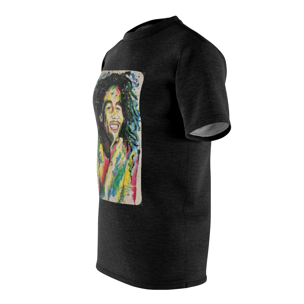 the GOD Rasta   .. (BLACK) ..  All Over Tee