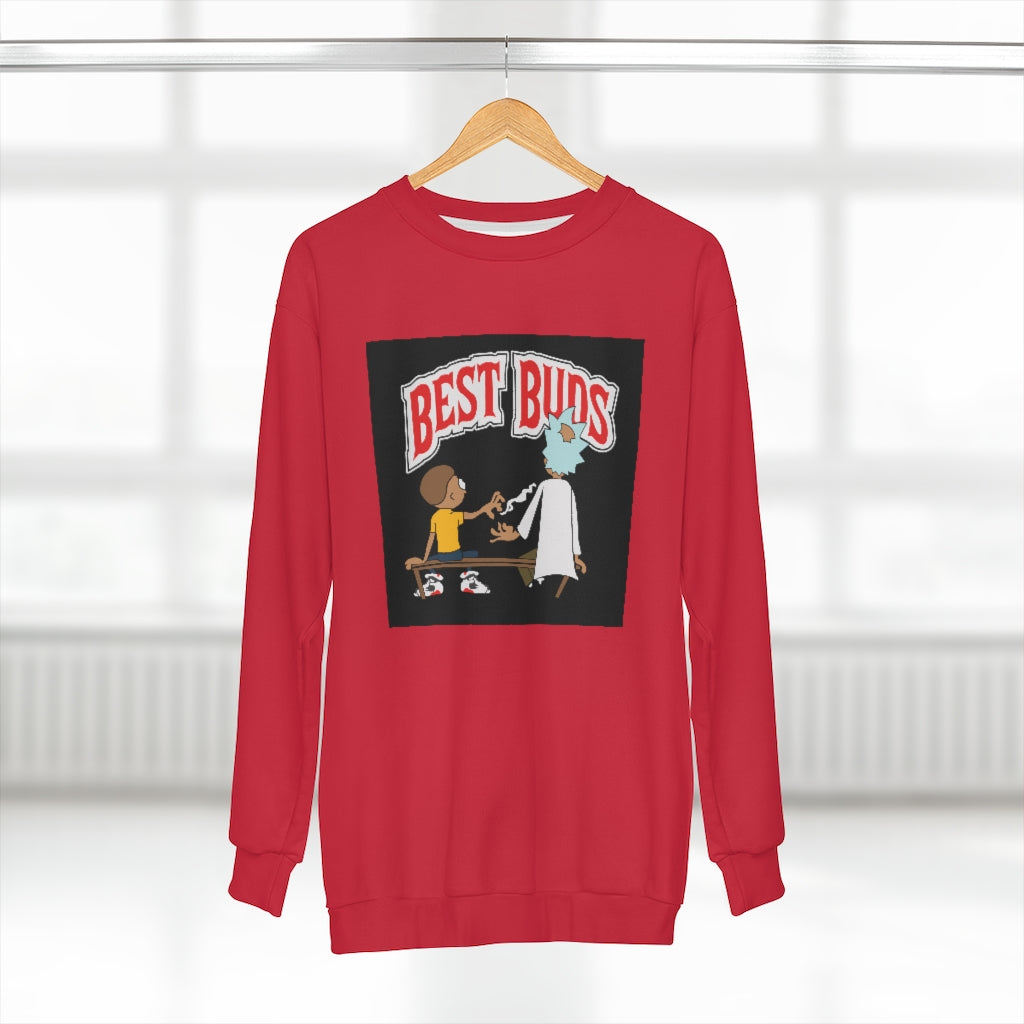 BEST BUDS FOUR TWENTY (RED) AOP Unisex Sweatshirt