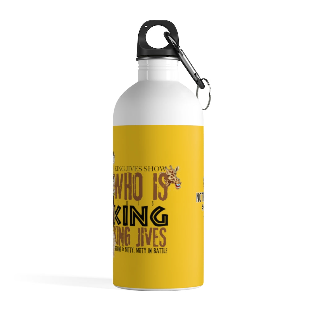 Who Is This King? Yellow Stainless Steel Water Bottle