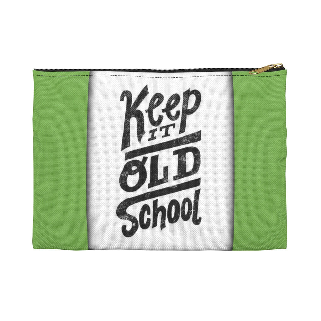 KEEP IT OLD SCHOOL GREEN Accessory Pouch