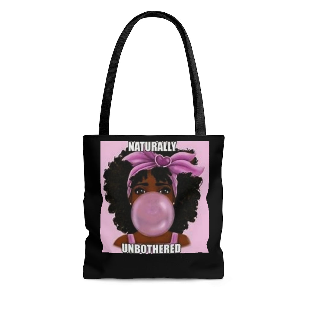 Naturally U Black Tote Bag