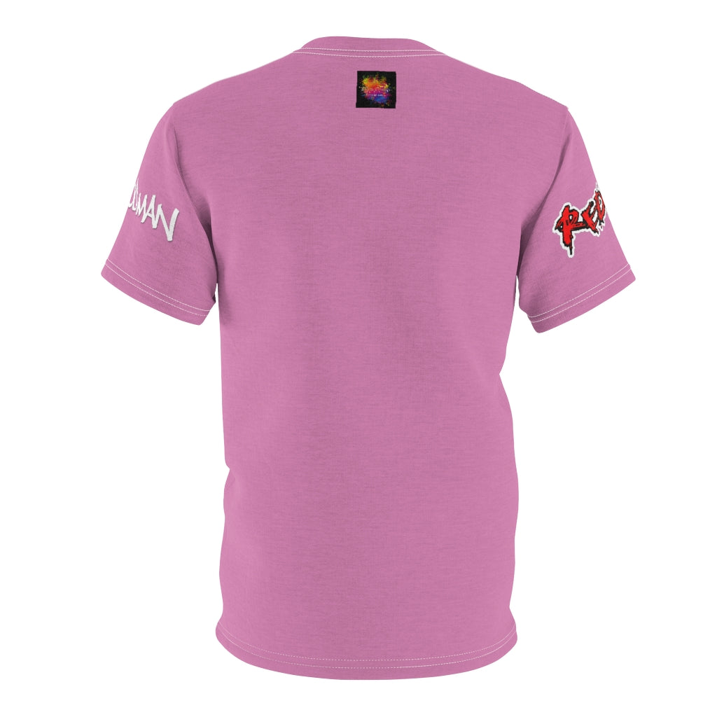 Red & Mef Concert Tee  (PINK/ BLACK ) ..  All Over Tee