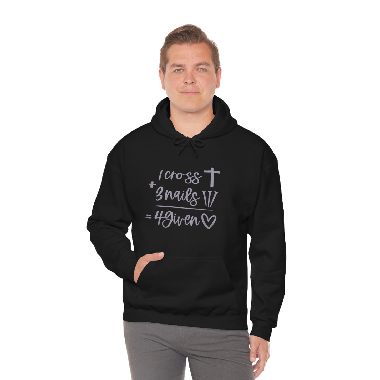 1 Cross Unisex Heavy Blend™ Hooded Sweatshirt