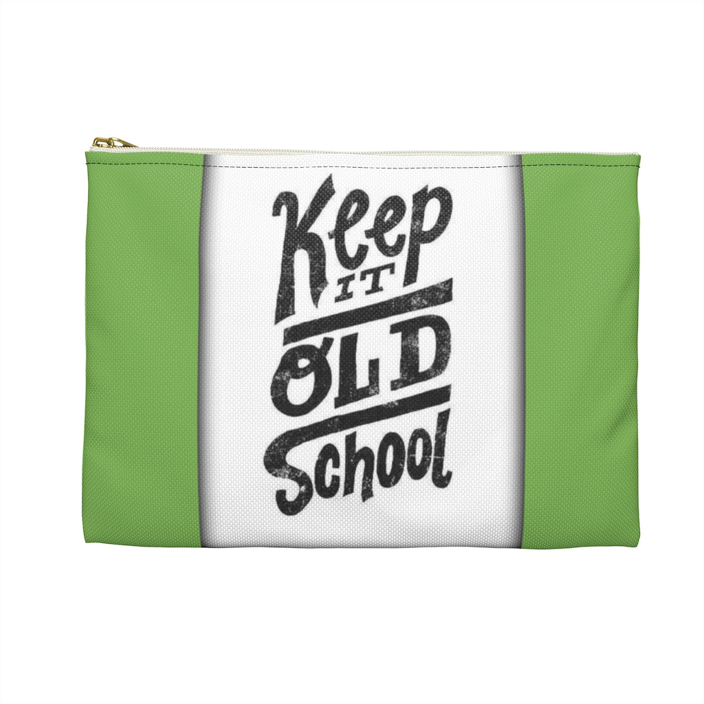 KEEP IT OLD SCHOOL GREEN Accessory Pouch