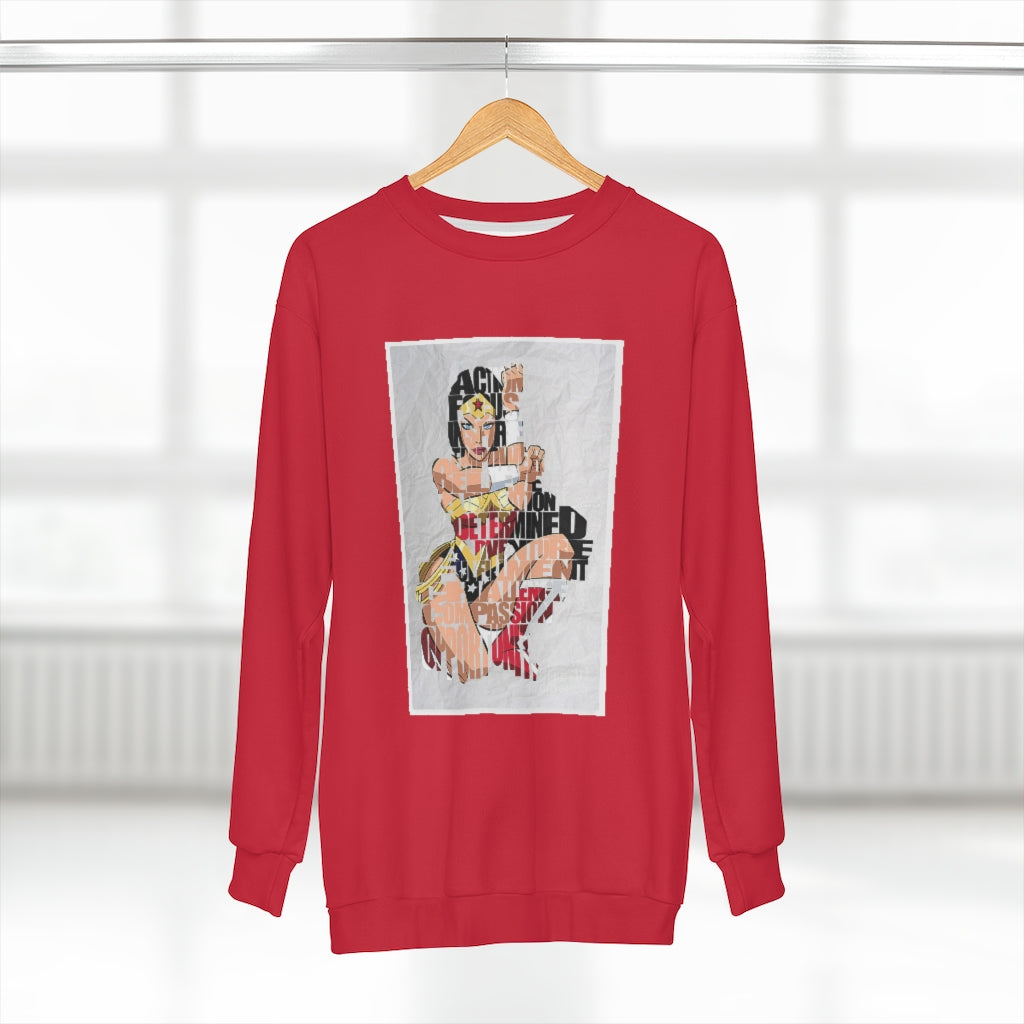 SUPER WONDER RED  ..  AOP Unisex Sweatshirt