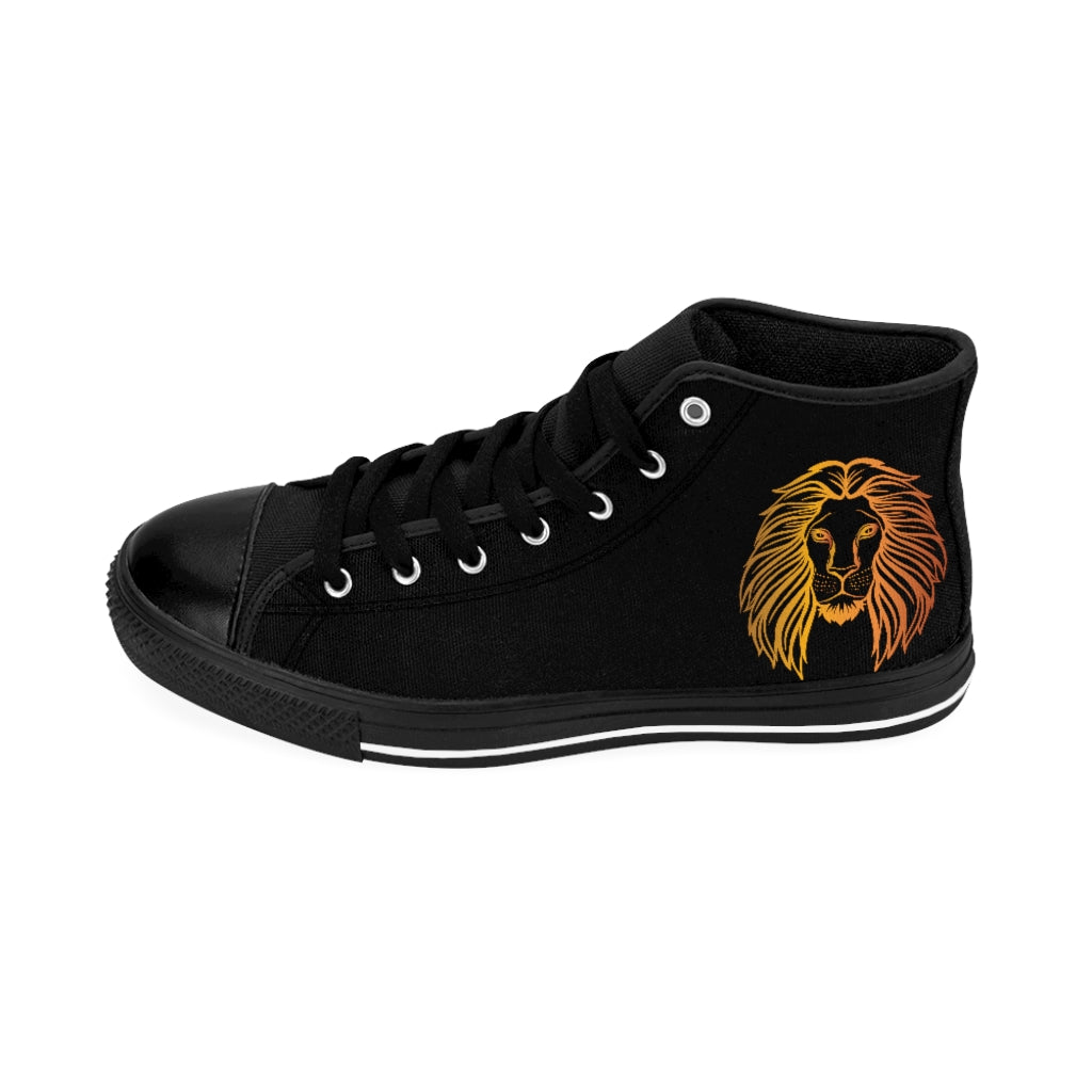 GOLD LION KICKS. . (black) High-top Sneakers