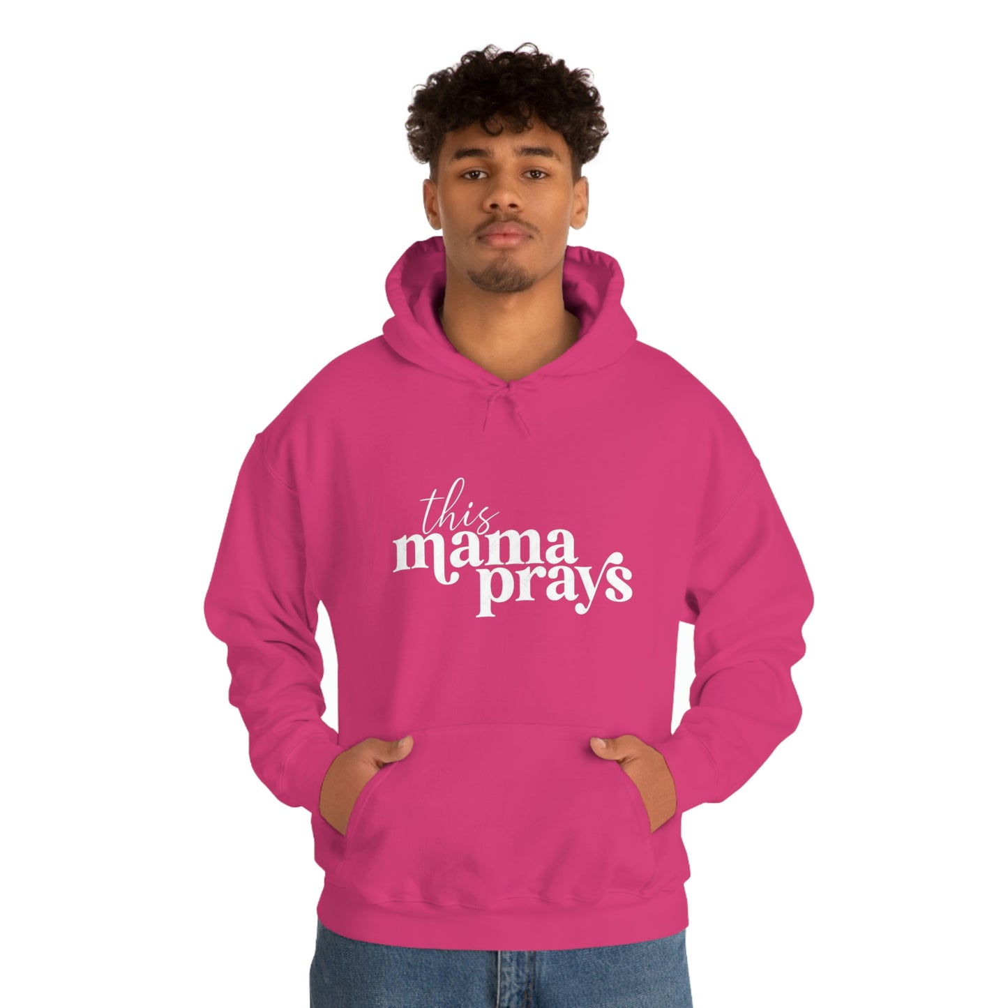 This Mama Prays Unisex Heavy Blend™ Hooded Sweatshirt