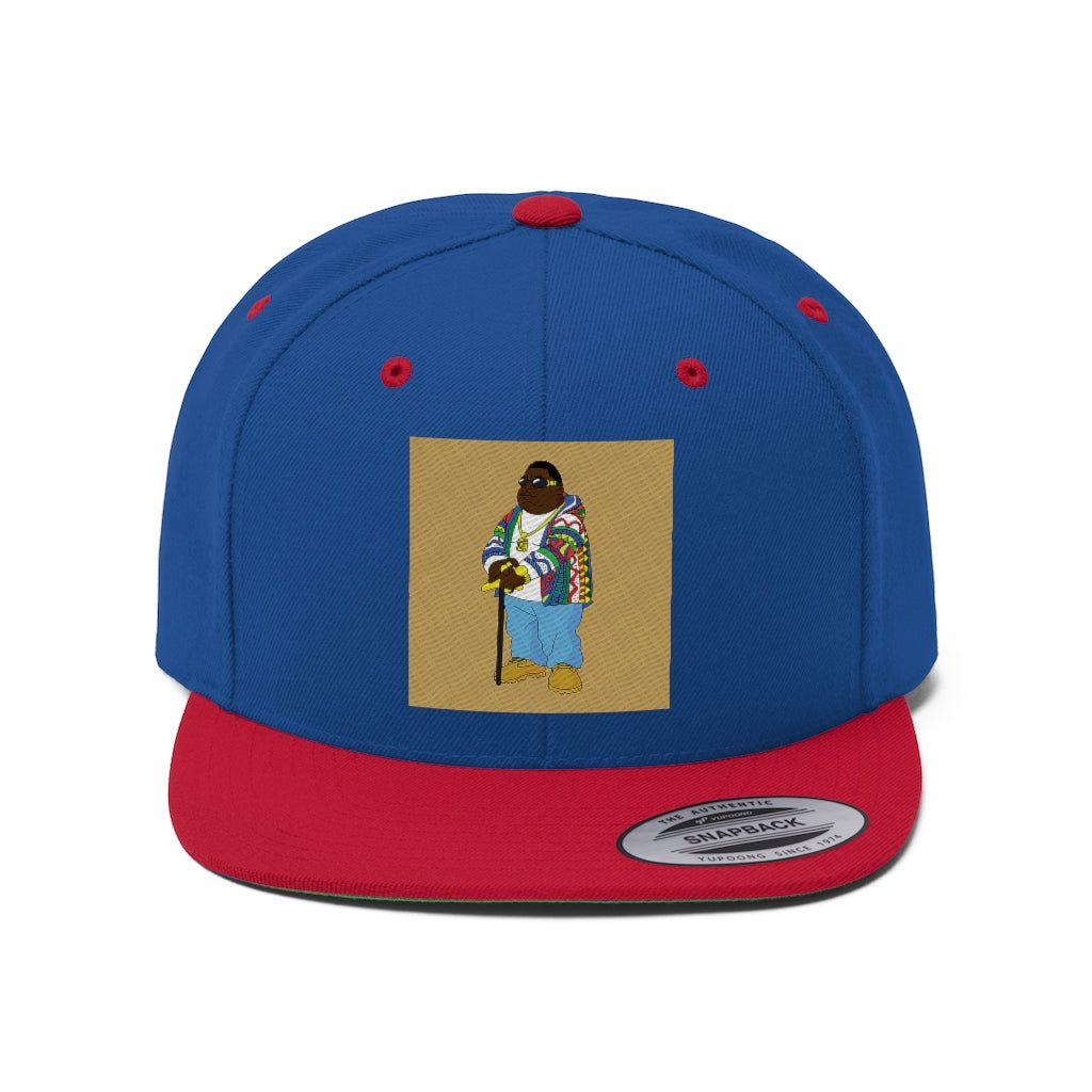 THROWBACK BIG COO (BLUE) Unisex Flat Bill Hat