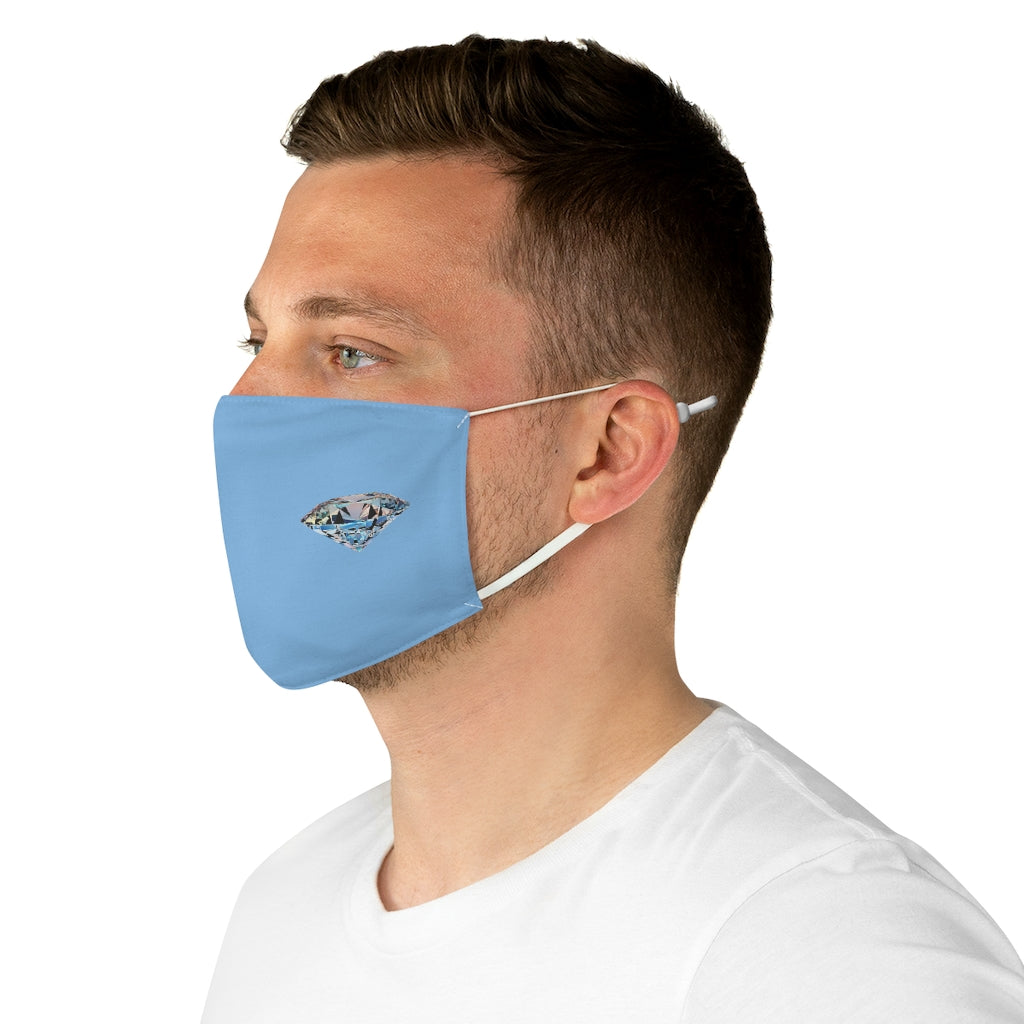 Diamonds Baby Blue  Fabric Face Mask