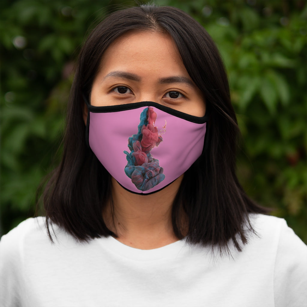 SMOKY & PINK Fitted Polyester Face Mask