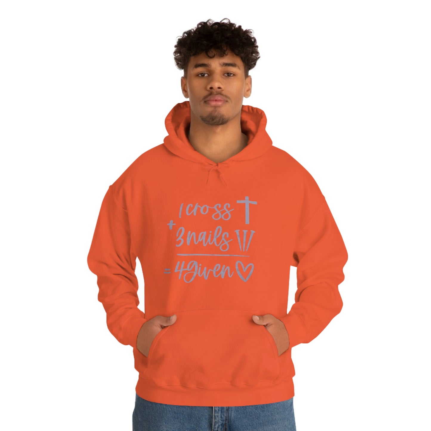 1 Cross Unisex Heavy Blend™ Hooded Sweatshirt