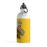 Greetings, Greetings, Greetings Yellow Stainless Steel Water Bottle