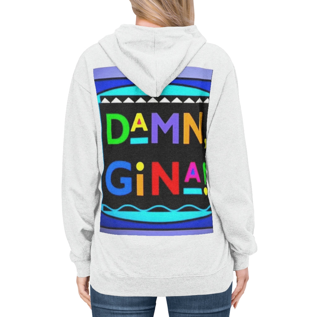 DAMN GINA FULL COVER Unisex Lightweight Hoodie