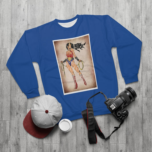 SAVE THE PEOPLE (BLUE)  ..  AOP Unisex Sweatshirt