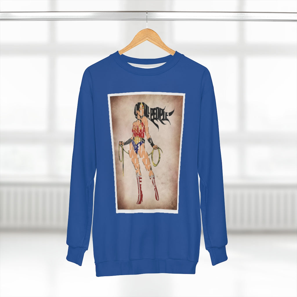 SAVE THE PEOPLE (BLUE)  ..  AOP Unisex Sweatshirt