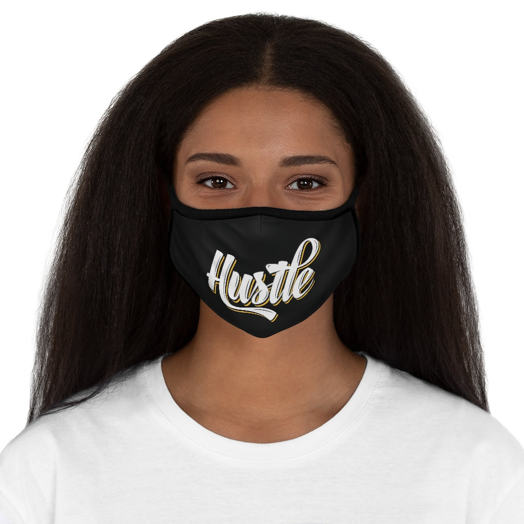 HUSTLE..   Fitted Polyester Face Mask