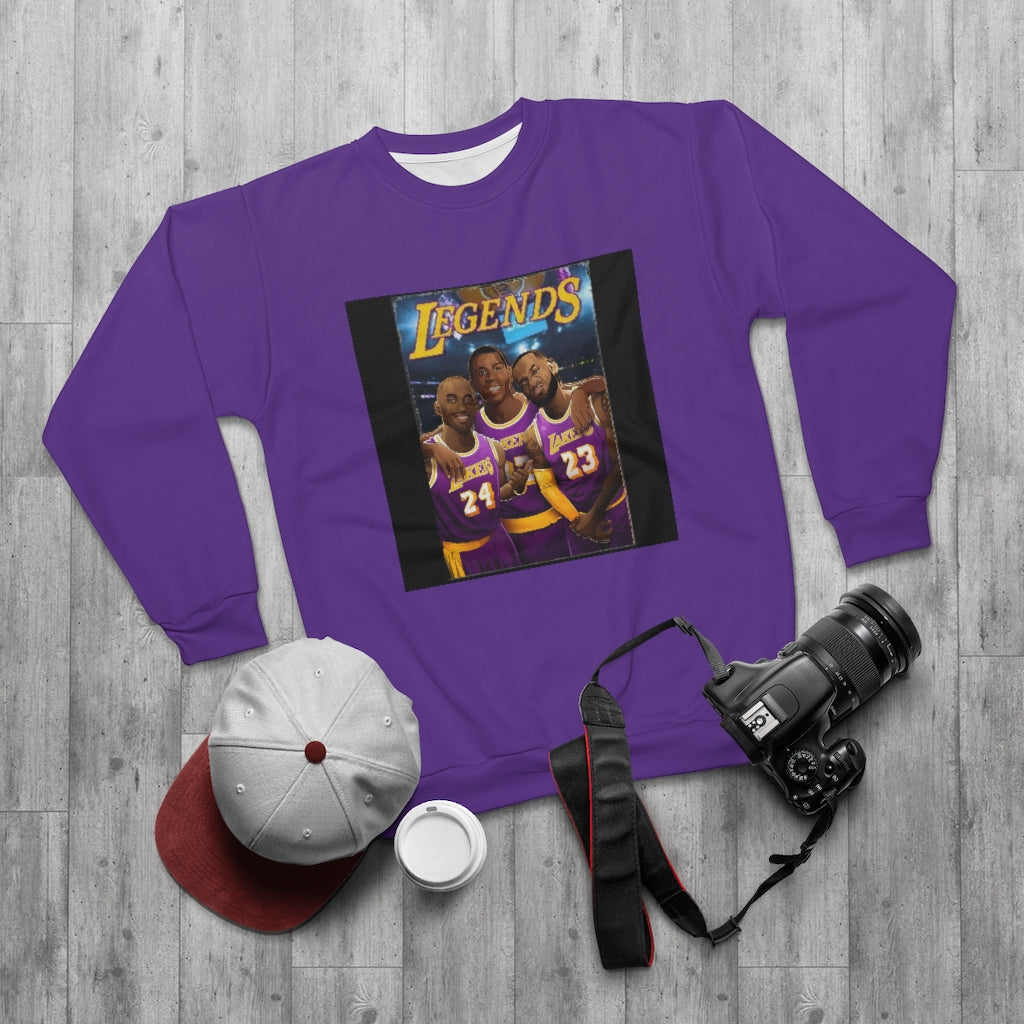 LEGENDS OF L.A (PURPLE)  ..  AOP Unisex Sweatshirt