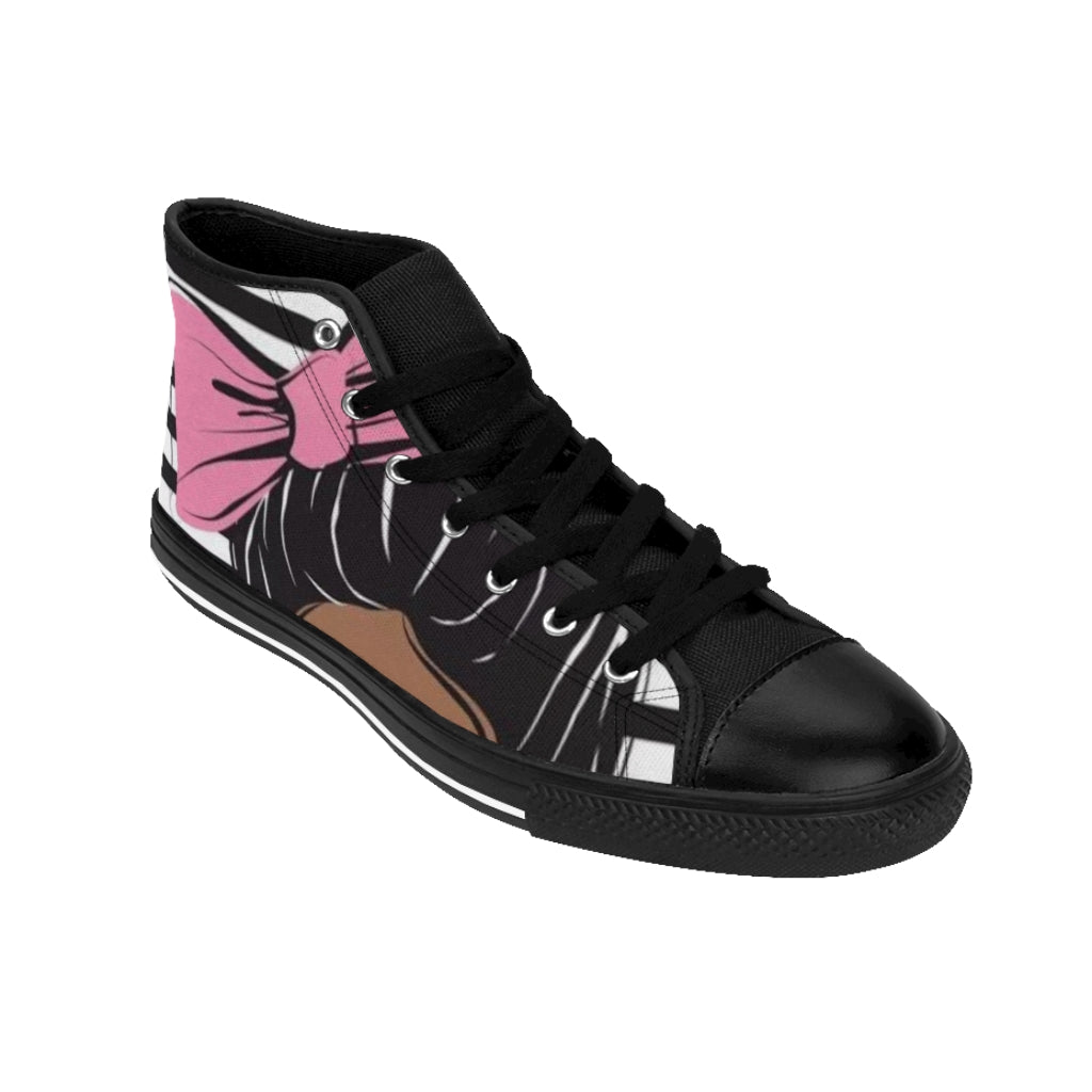 BOW TIED KICKS. . (black) High-top Sneakers