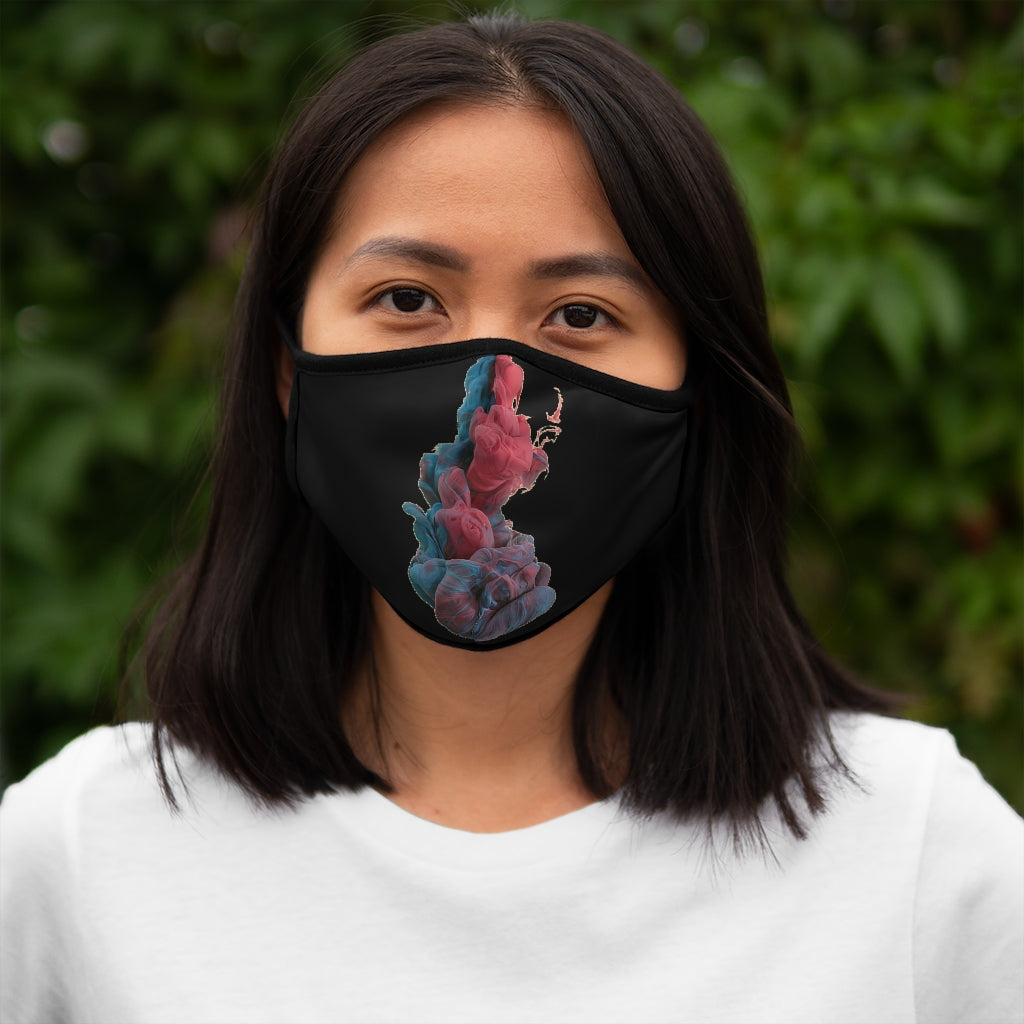 SMOKY & BLACK  Fitted Polyester Face Mask