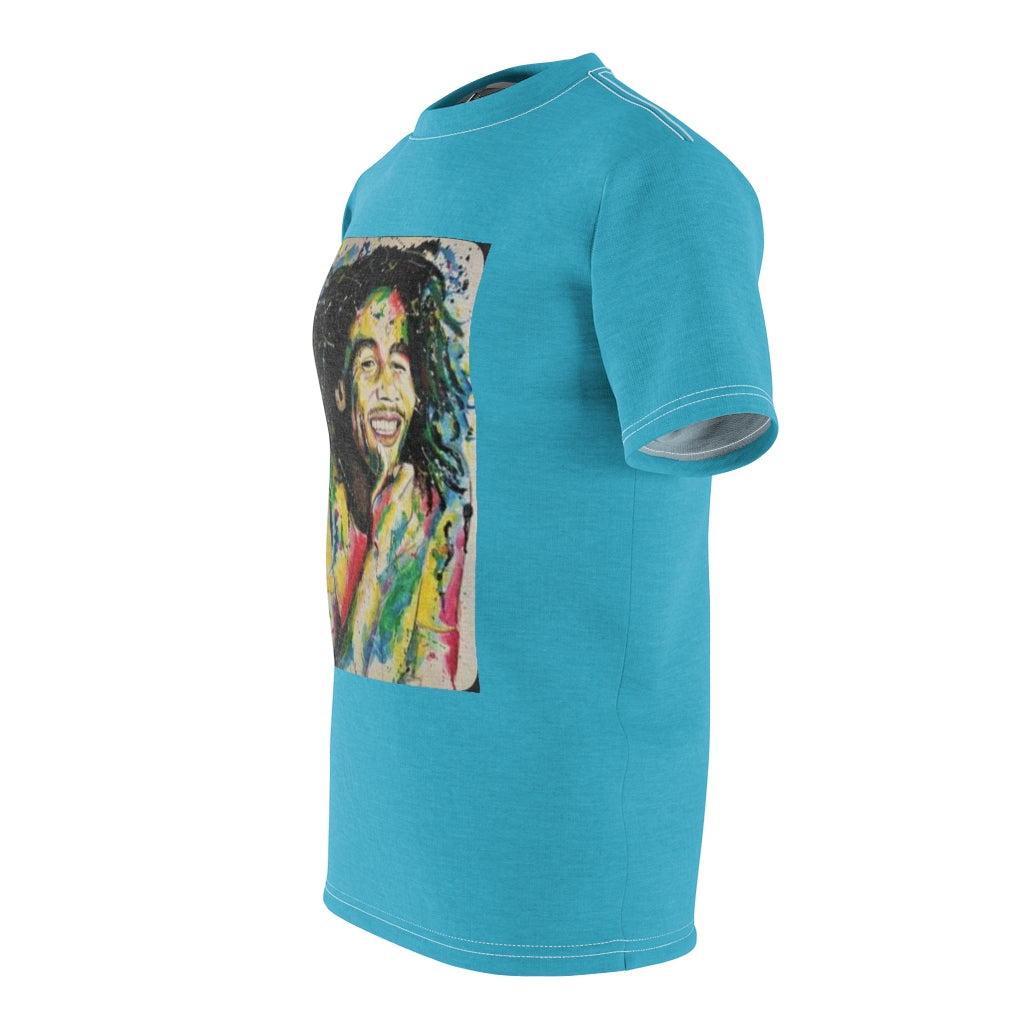 the GOD Rasta   .. (BLUE) ..  All Over Tee