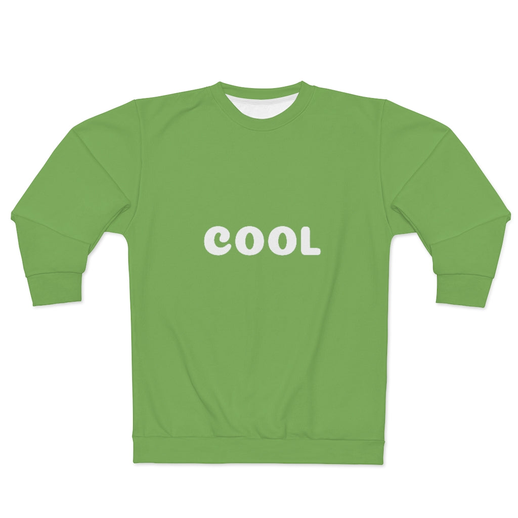 COOL .. (LIME/WHITE)  ..  AOP Unisex Sweatshirt