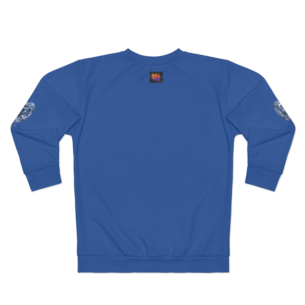 DIAMOND LOVER BLUE   ..  AOP Unisex Sweatshirt