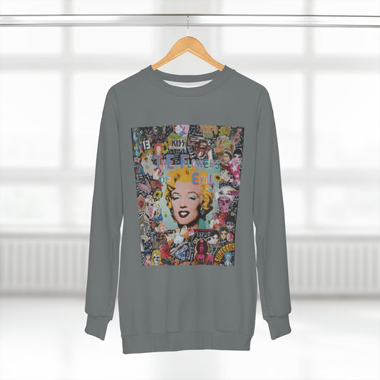 GOLDEN AGE THROWBACK (GRAY)  ..  AOP Unisex Sweatshirt