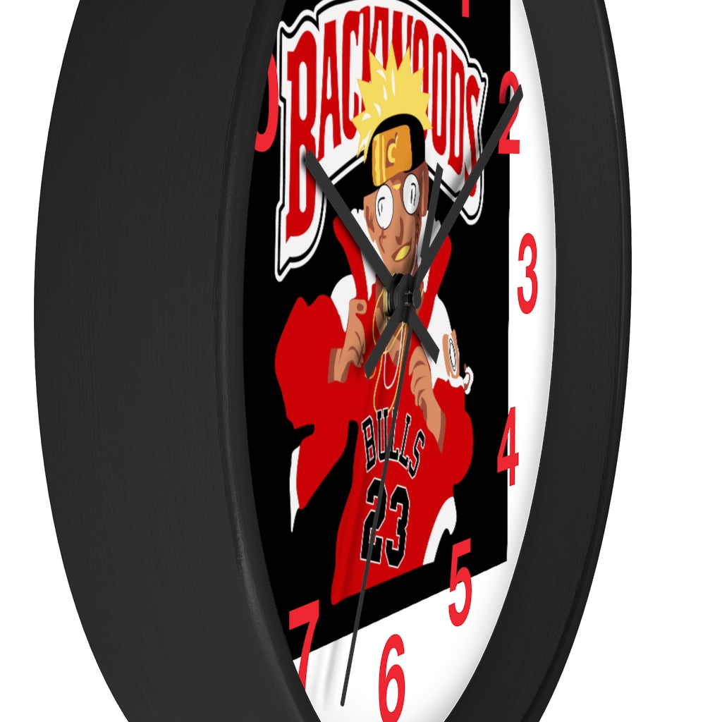 CHI-TOWN BACKWOOD Wall clock