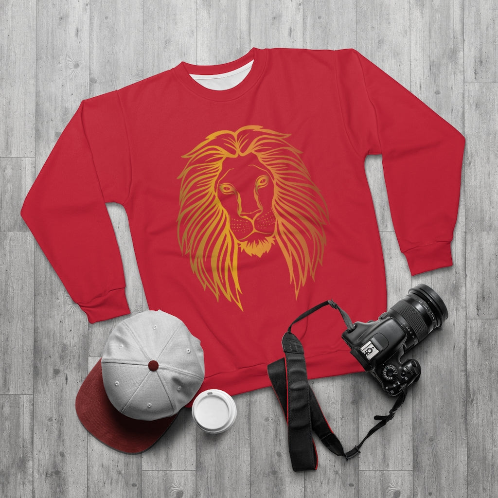 TRUE KING OF THE J  (RED)  ..  AOP Unisex Sweatshirt