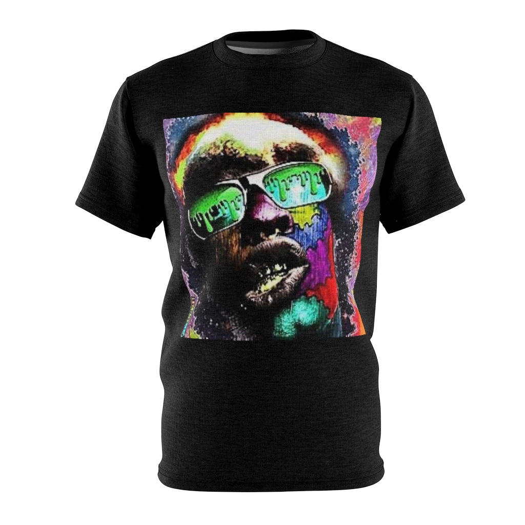 Drips and Color   (BLACK seams) All Over Tee