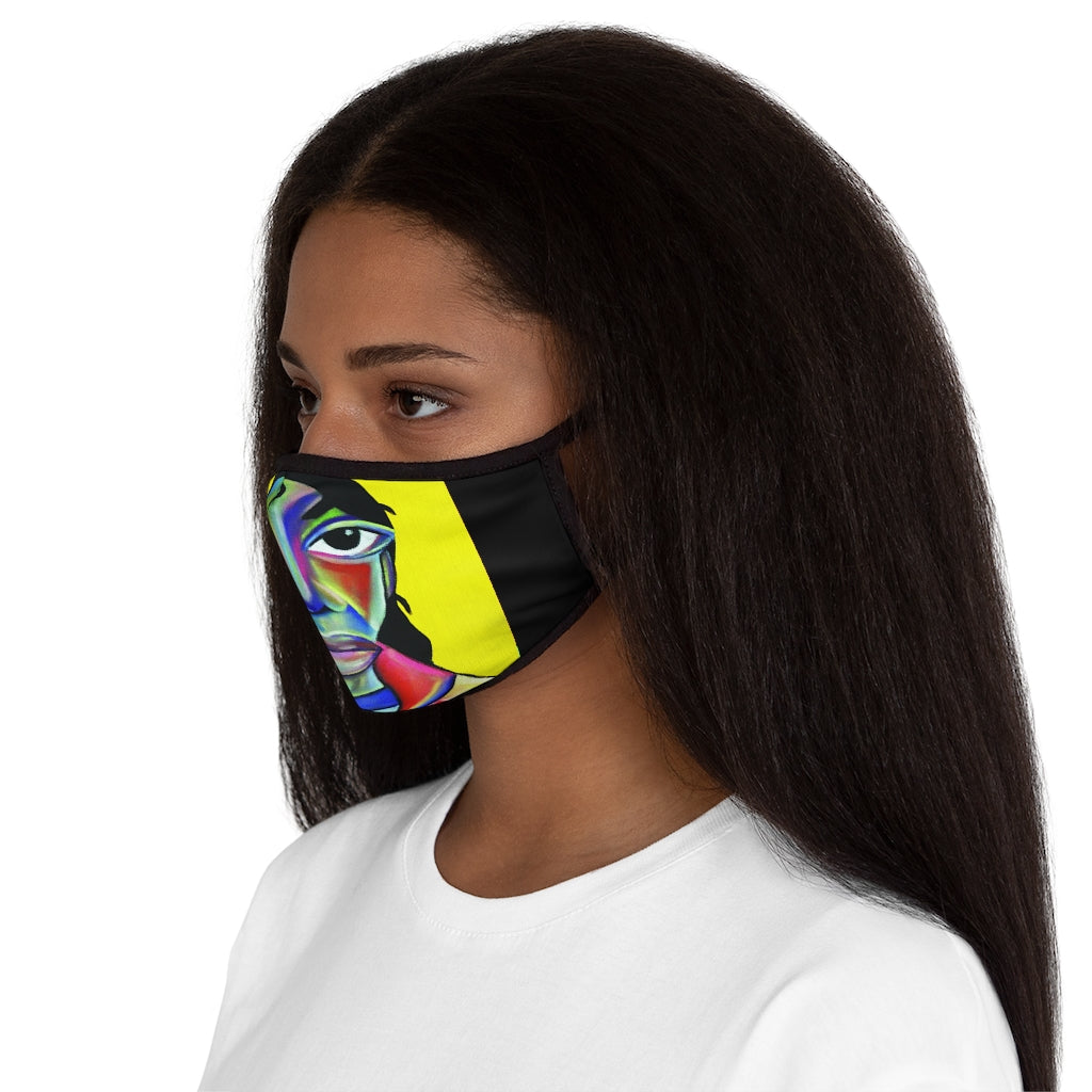 Hello Sir J BLACK  Fitted Polyester Face Mask