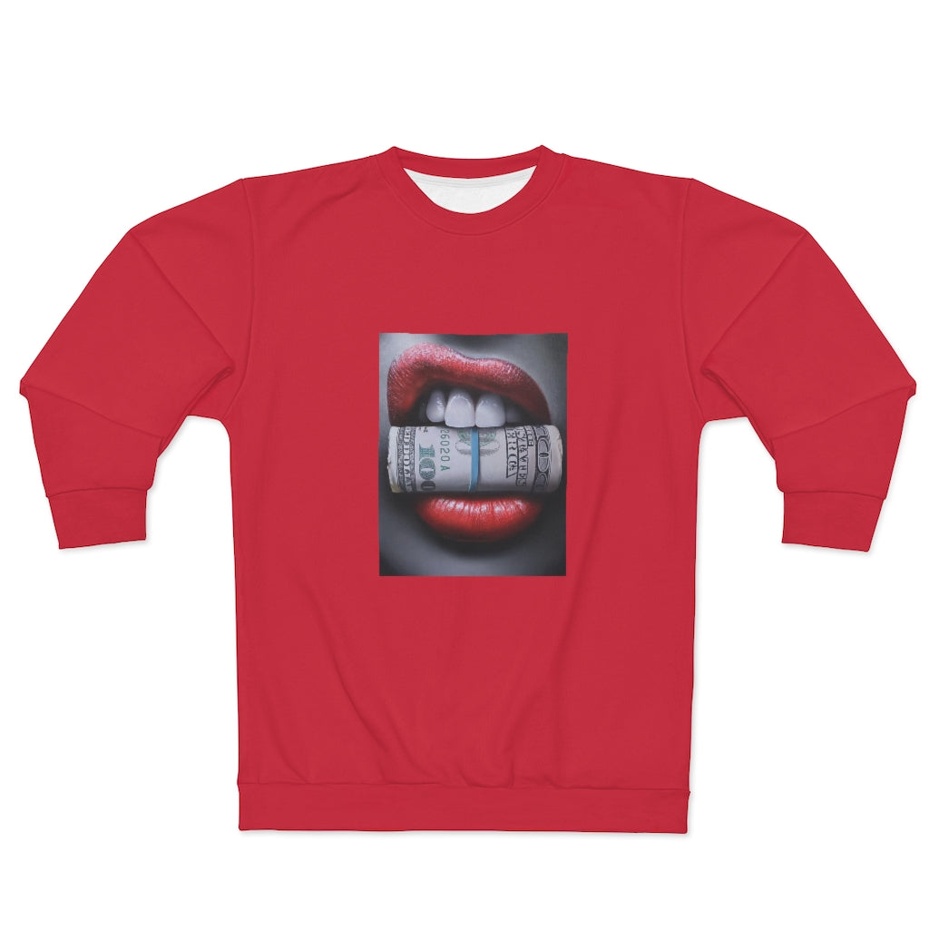 GET MONEY (Red) AOP Unisex Sweatshirt