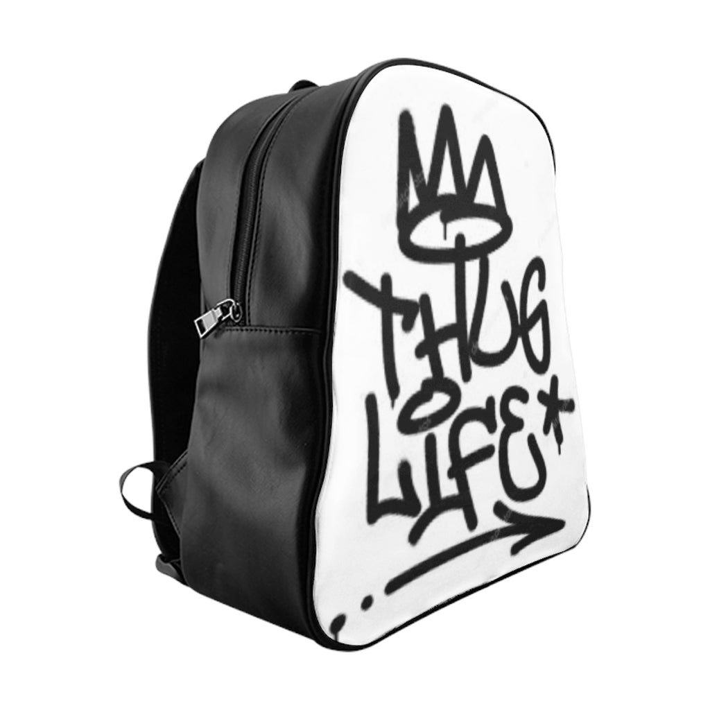 THUG LIFE Graphic LEATHER Backpack