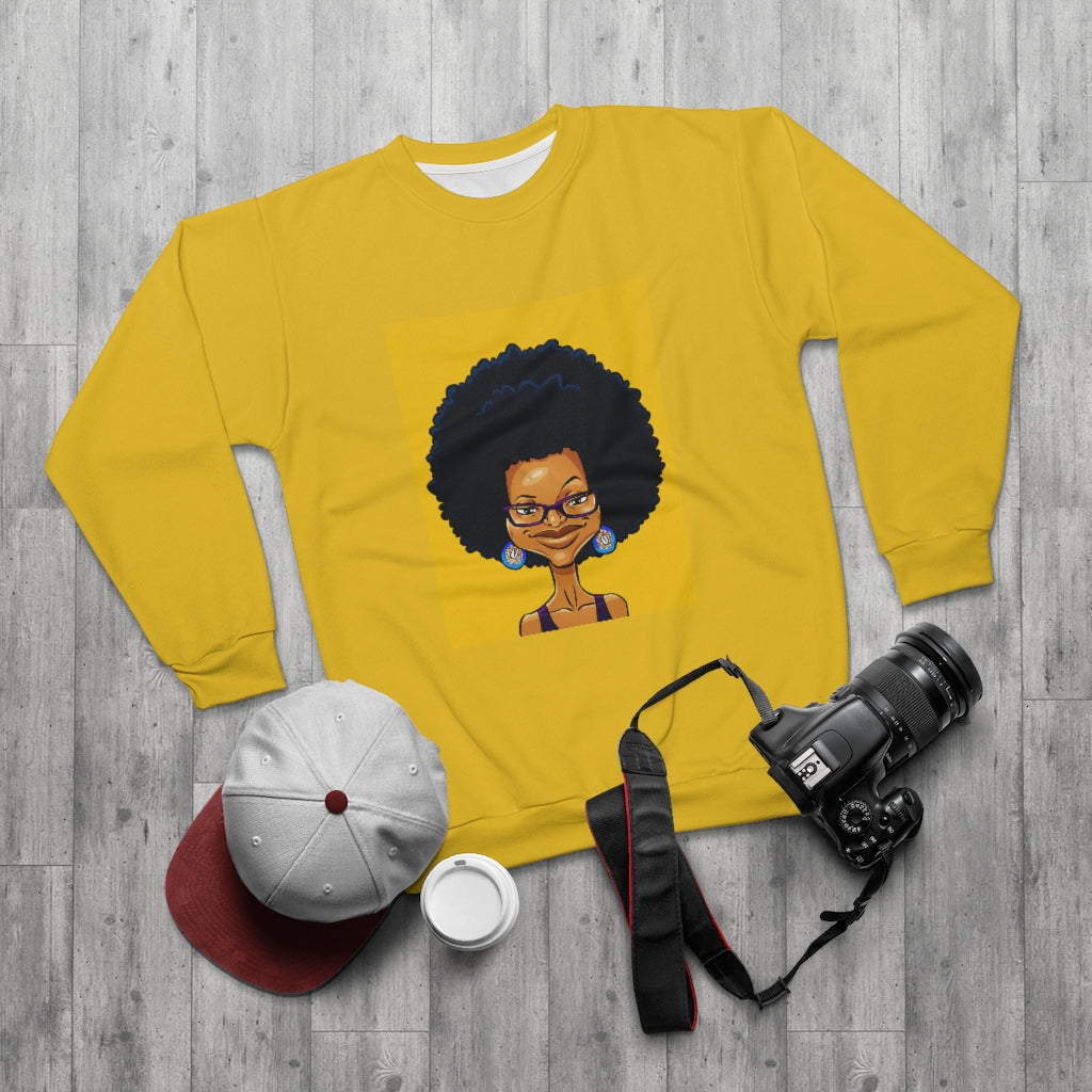 LIFE IS GOOD (GOLD) AOP Unisex Sweatshirt