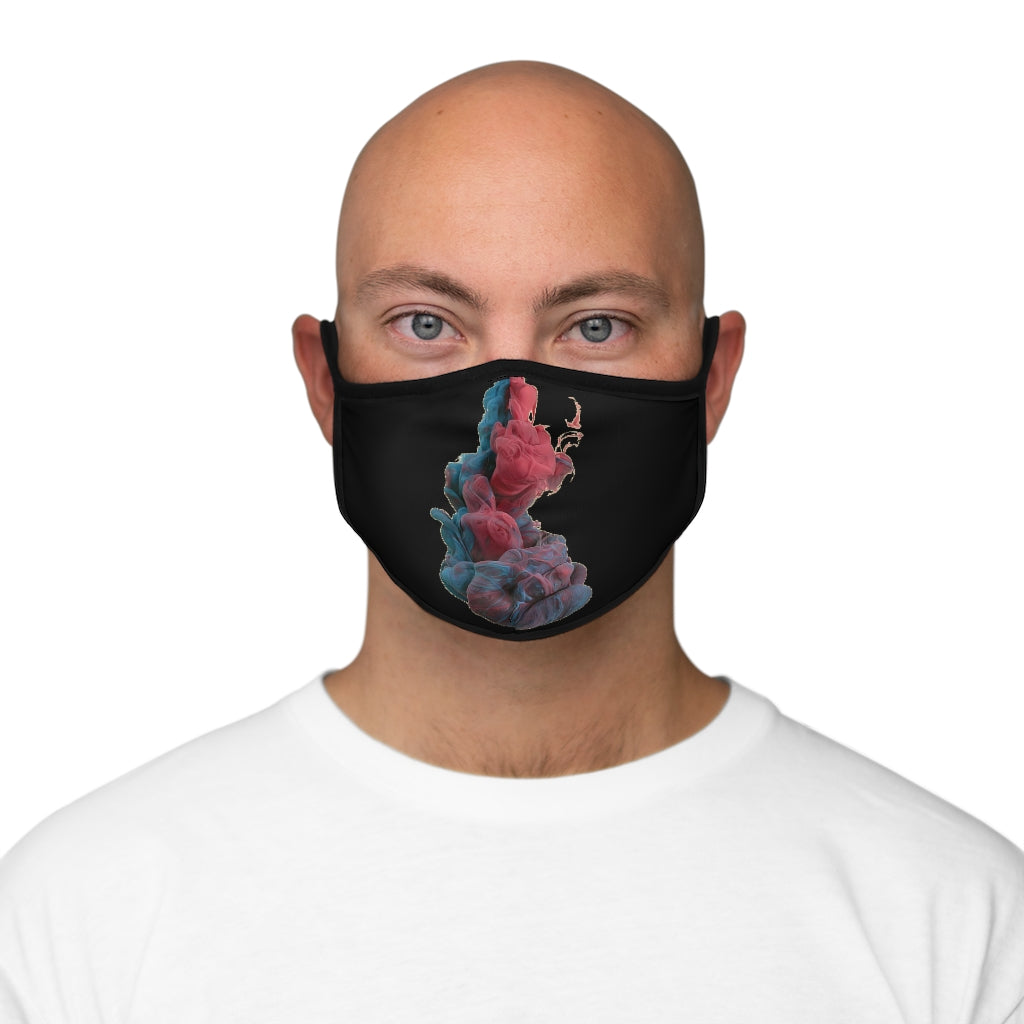 SMOKY & BLACK  Fitted Polyester Face Mask