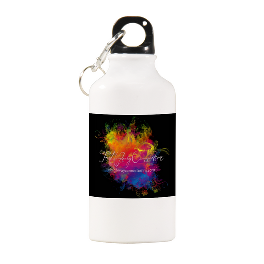 THEHIGHWAYCONNECTION White Aluminum Sports Water Bottle 13.5oz