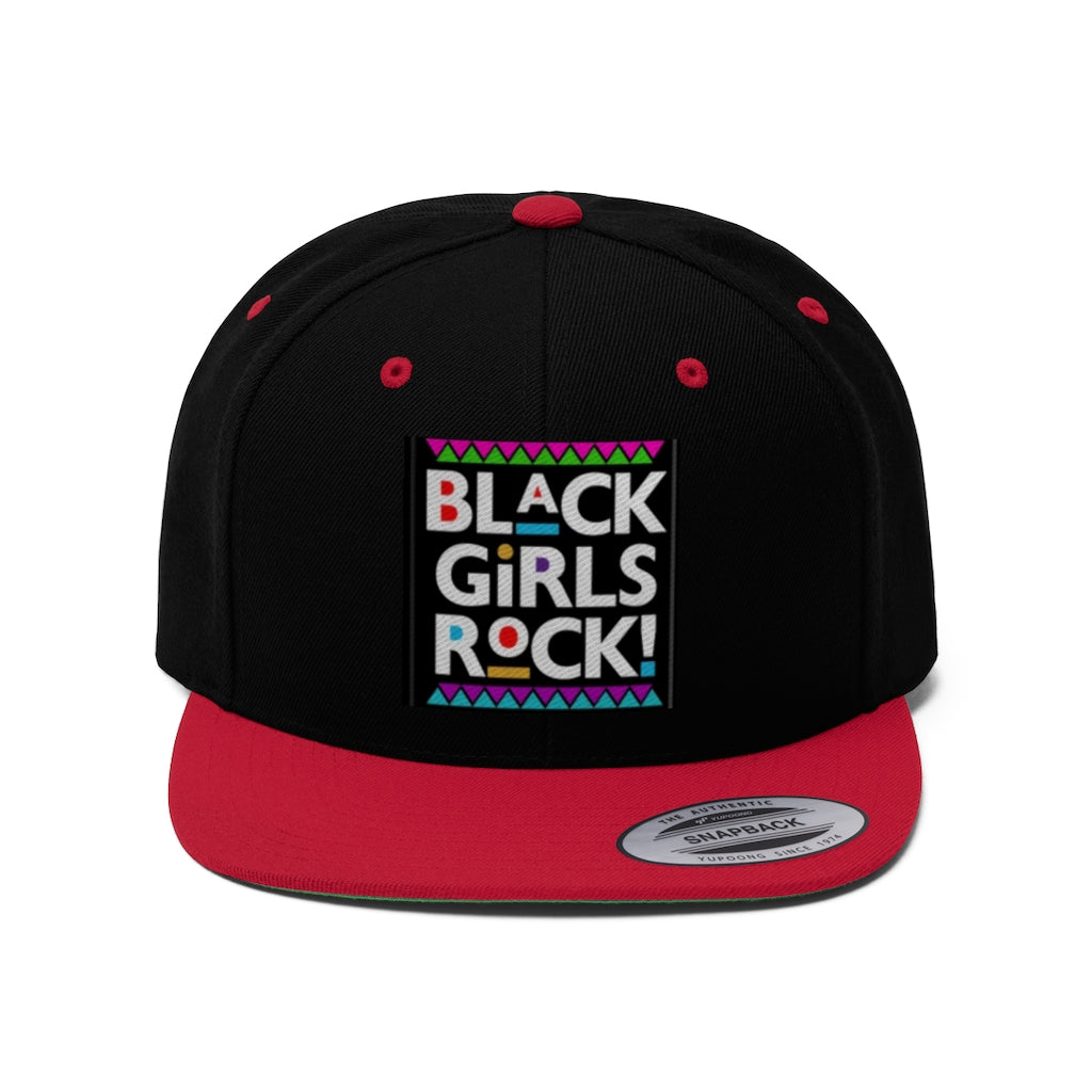 BLACK GIRLS ROCK! .....  SNAPBACK Unisex Flat Bill Hat