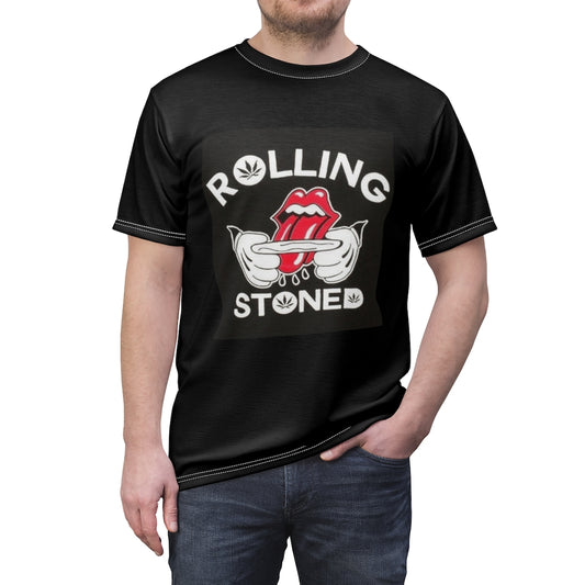 ROLLIN' STONED ..  All Over Tee