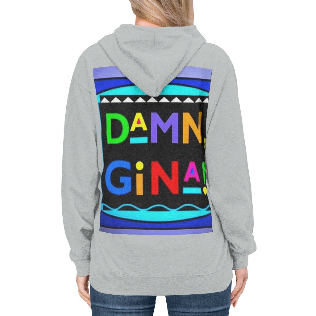 DAMN GINA FULL COVER Unisex Lightweight Hoodie