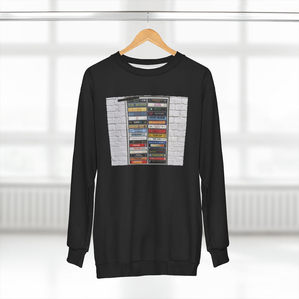 CLASSIC TAPES (BLACK) AOP Unisex Sweatshirt