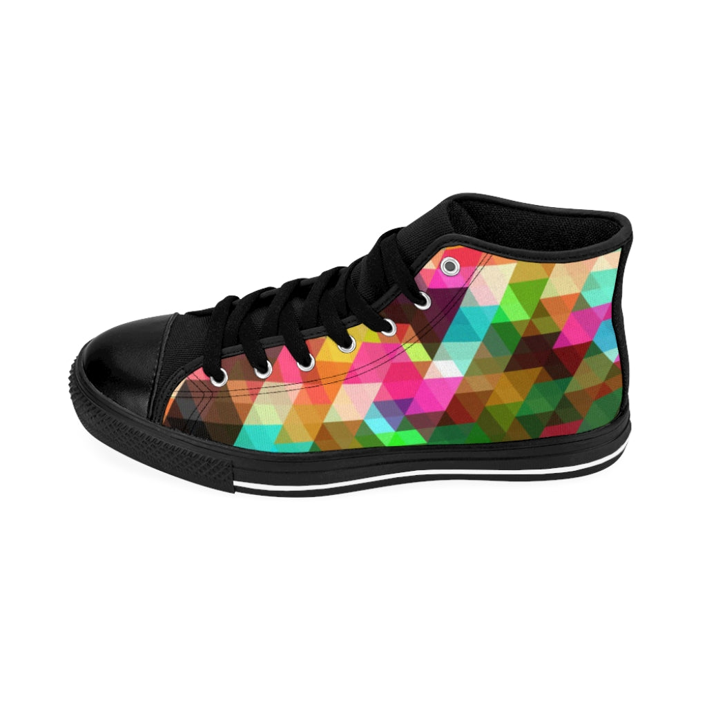 just Poppin' Plaid.. (black) High-top Sneakers