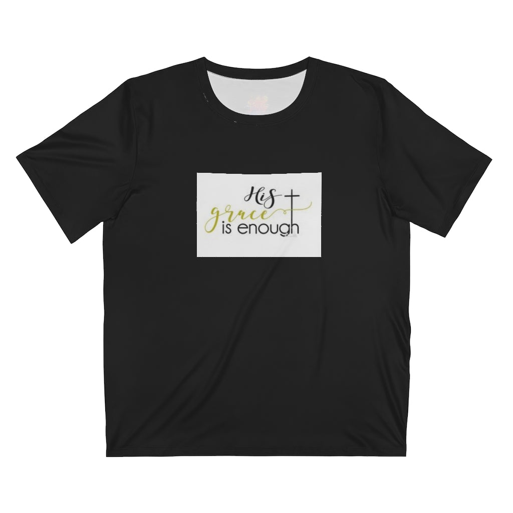 HIS GRACE IS ENOUGH (BLACK) .. All Over Print UNISEX T-Shirt