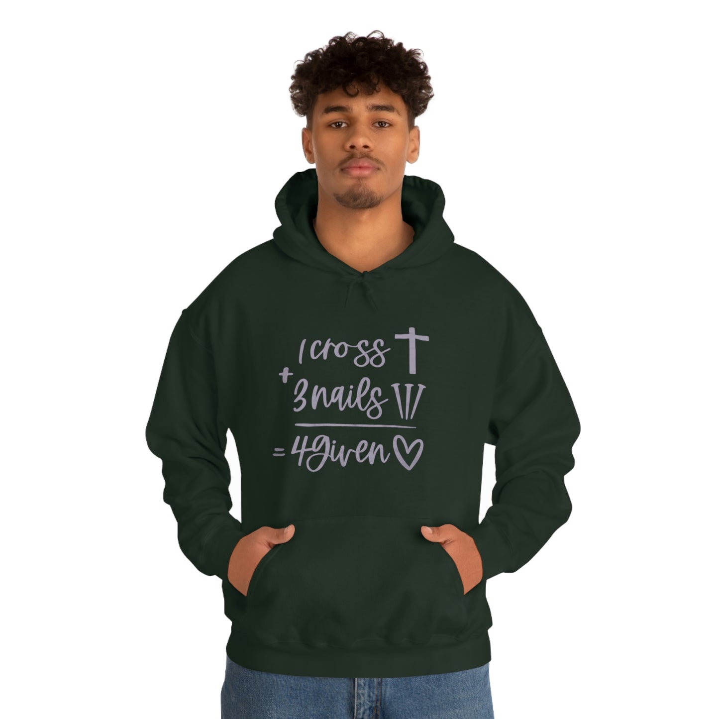 1 Cross Unisex Heavy Blend™ Hooded Sweatshirt