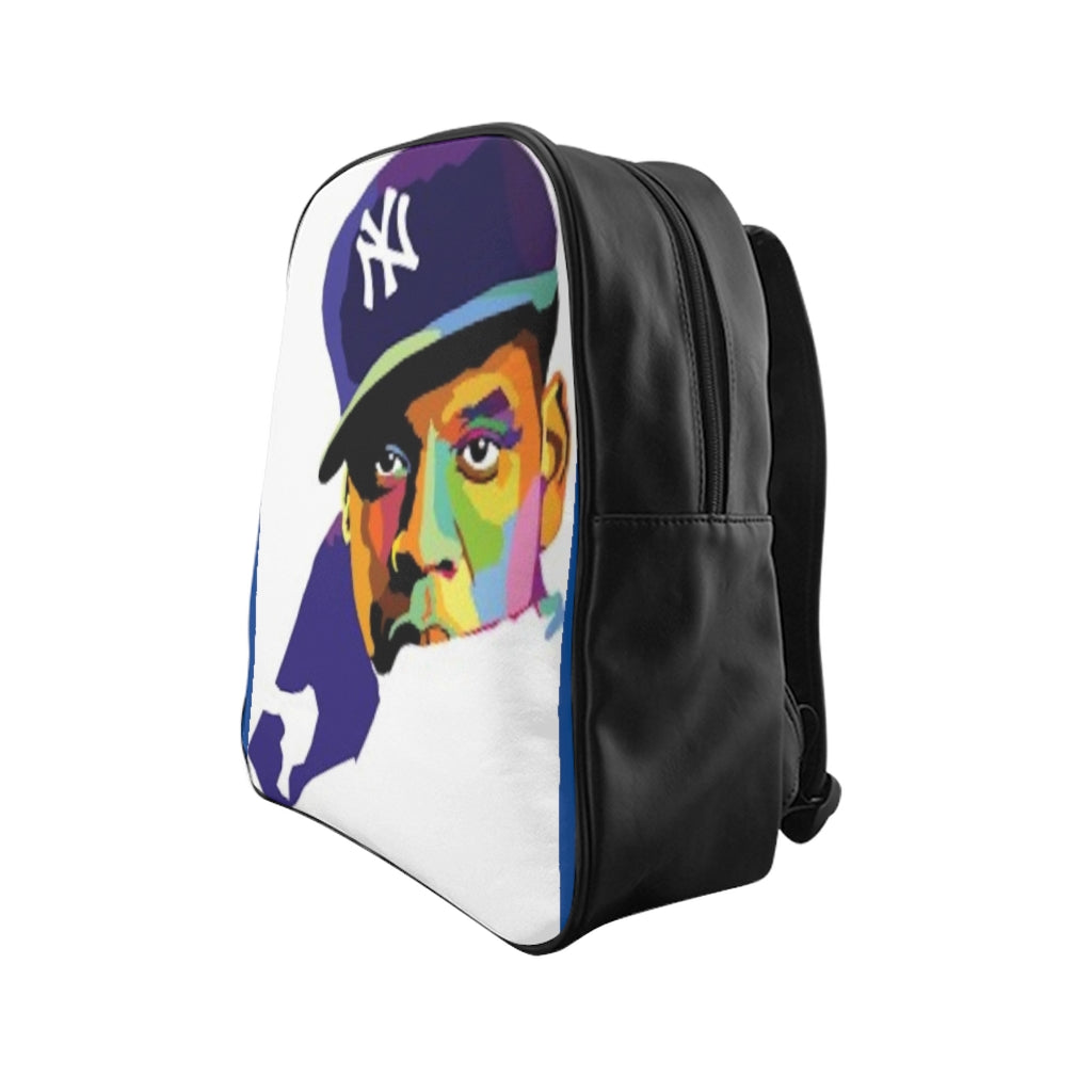 NY Jay Z Graphic LEATHER Backpack