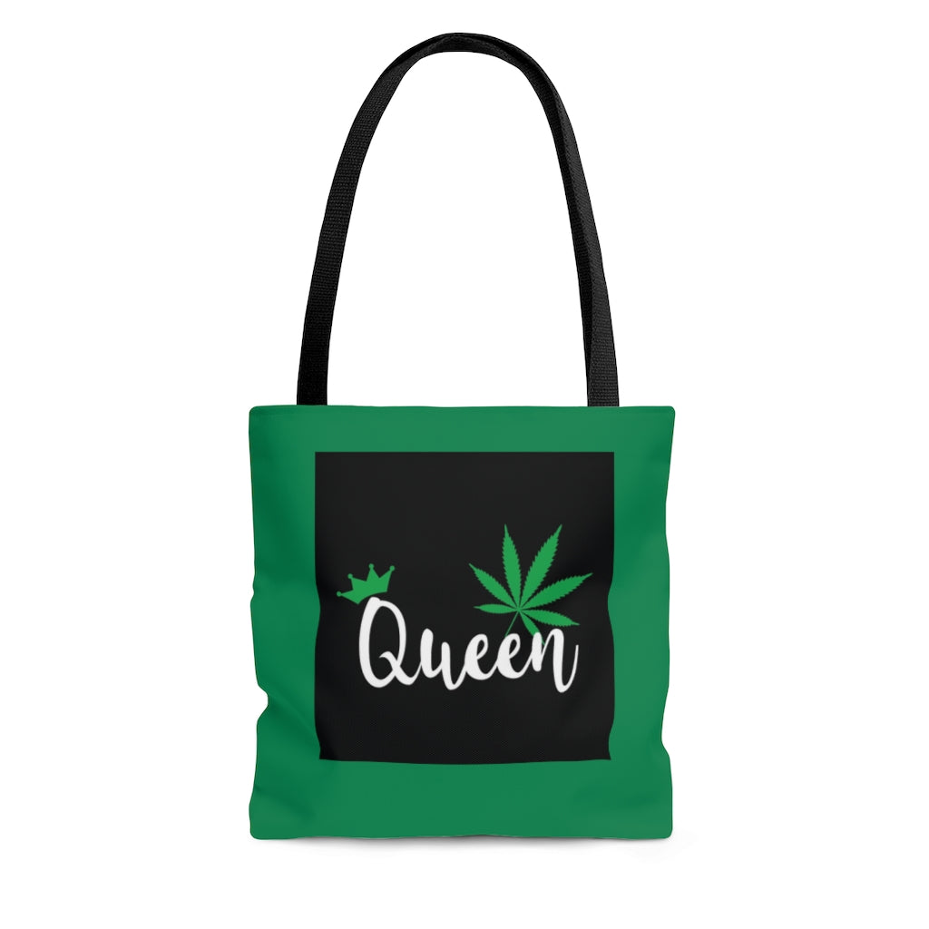 BUZZ QUEEN BUD GREEN AOP Tote Bag